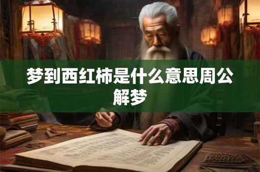 梦到西红柿是什么意思周公解梦