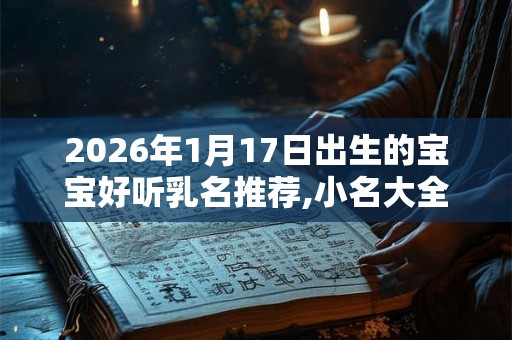 2026年1月17日出生的宝宝好听乳名推荐,小名大全