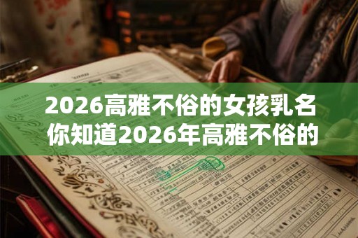 2026高雅不俗的女孩乳名 你知道2026年高雅不俗的女孩乳名吗 2026高雅不俗的女孩乳名 你知道2026年高雅不俗的女孩乳名吗