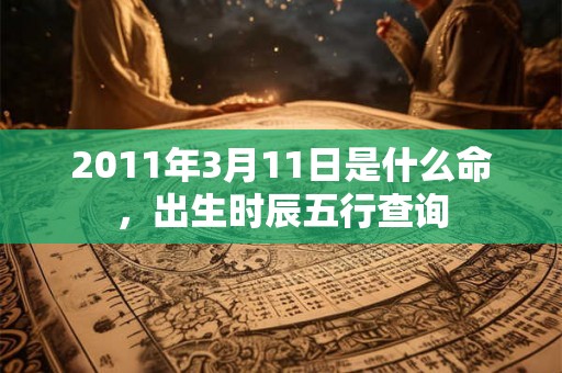 2011年3月11日是什么命，出生时辰五行查询