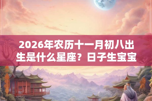 2026年农历十一月初八出生是什么星座？日子生宝宝好吗？
