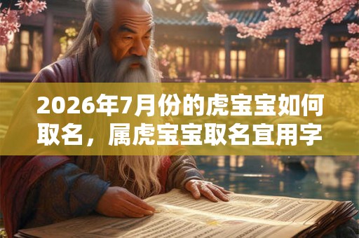 2026年7月份的虎宝宝如何取名，属虎宝宝取名宜用字