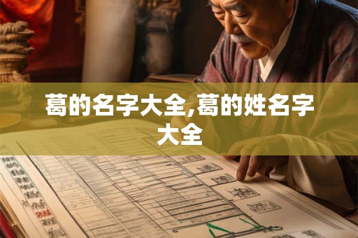 葛的名字大全,葛的姓名字大全 葛的名字大全,葛的姓名字大全
