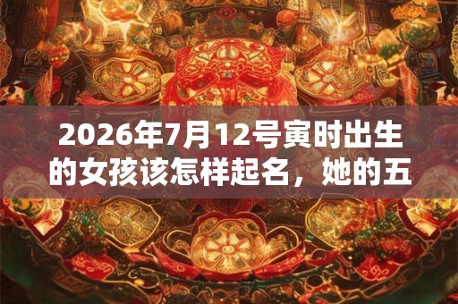 2026年7月12号寅时出生的女孩该怎样起名，她的五行八字又是什么吧！