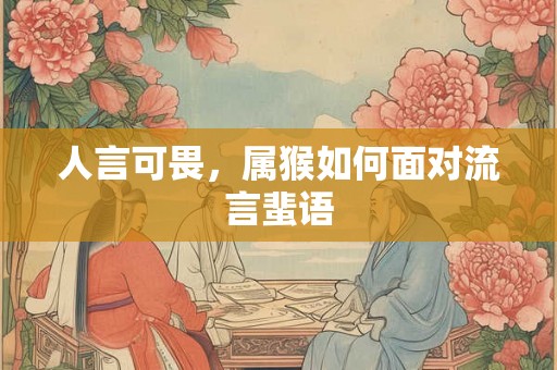 人言可畏,属猴如何面对流言蜚语 人言可畏,属猴如何面对流言蜚语