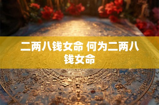 二两八钱女命 何为二两八钱女命