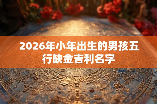 2026年小年出生的男孩五行缺金吉利名字