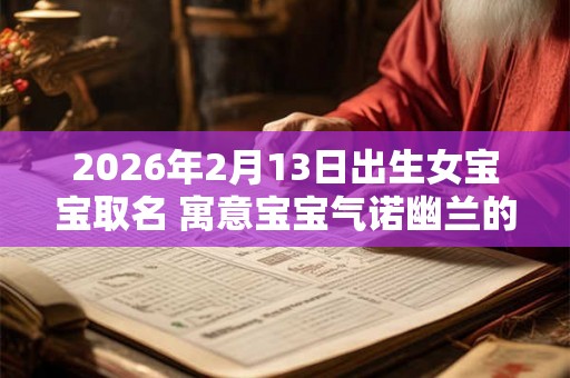 2026年2月13日出生女宝宝取名 寓意宝宝气诺幽兰的名字 2026年2月13日出生女宝宝取名 寓意宝宝气诺幽兰的名字