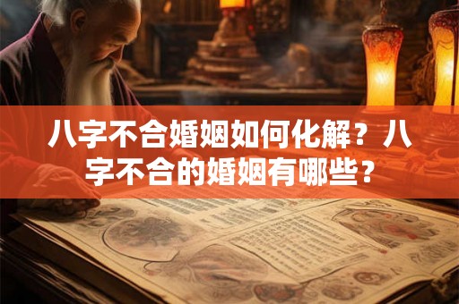 八字不合婚姻如何化解？八字不合的婚姻有哪些？