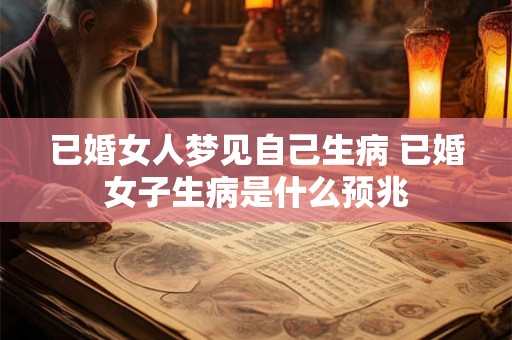 已婚女人梦见自己生病 已婚女子生病是什么预兆