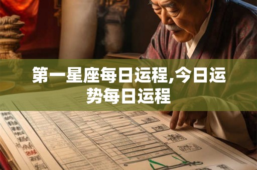 第一星座每日运程,今日运势每日运程 第一星座每日运程,今日运势每日运程