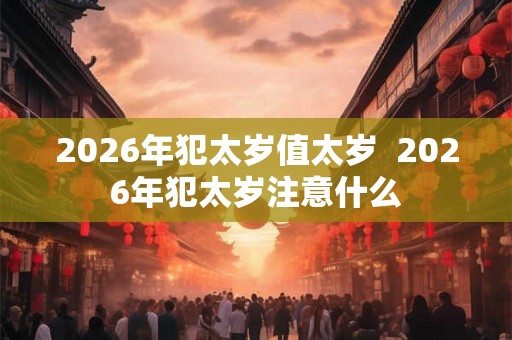 2026年犯太岁值太岁 2026年犯太岁注意什么 2026年犯太岁值太岁 2026年犯太岁注意什么