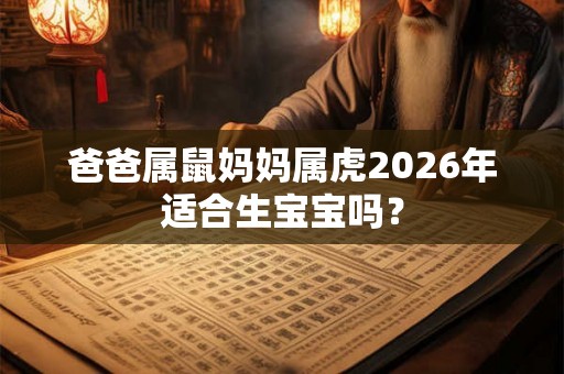 爸爸属鼠妈妈属虎2026年适合生宝宝吗? 爸爸属鼠妈妈属虎2026年适合生宝宝吗?
