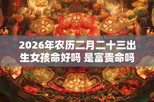 2026年农历二月二十三出生女孩命好吗 是富贵命吗