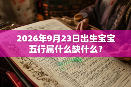 2026年9月23日出生宝宝五行属什么缺什么? 2026年9月23日出生宝宝五行属什么缺什么?