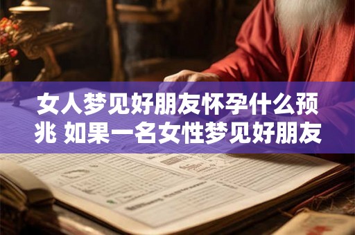 女人梦见好朋友怀孕什么预兆 如果一名女性梦见好朋友怀孕是否有什么特殊的预兆