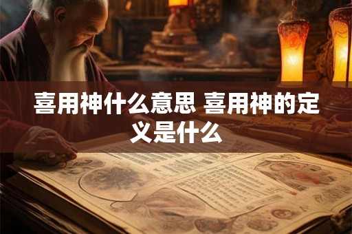 喜用神什么意思 喜用神的定义是什么 喜用神什么意思 喜用神的定义是什么
