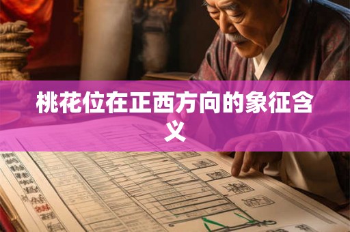 桃花位在正西方向的象征含义