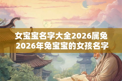 女宝宝名字大全2026属兔 2026年兔宝宝的女孩名字有哪些