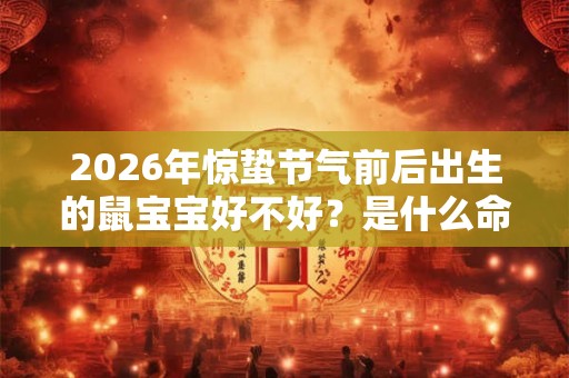 2026年惊蛰节气前后出生的鼠宝宝好不好？是什么命？