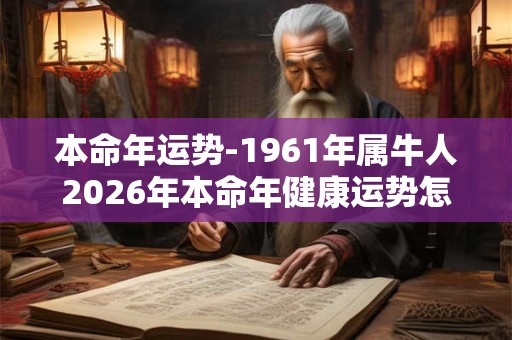 本命年运势-1961年属牛人2026年本命年健康运势怎么样 本命年运势-1961年属牛人2026年本命年健康运势怎么样