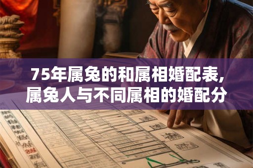 75年属兔的和属相婚配表,属兔人与不同属相的婚配分析