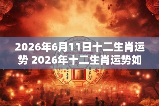 2026年6月11日十二生肖运势 2026年十二生肖运势如何