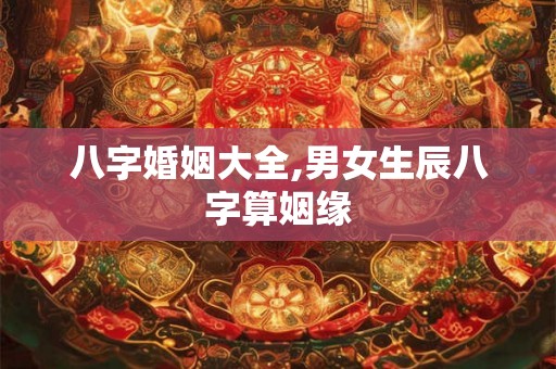 八字婚姻大全,男女生辰八字算姻缘