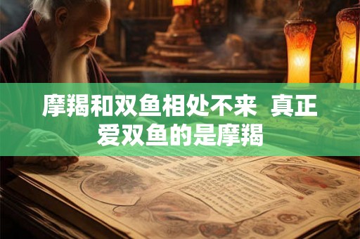 摩羯和双鱼相处不来  真正爱双鱼的是摩羯
