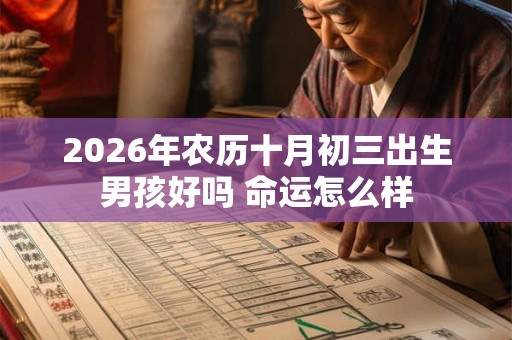 2026年农历十月初三出生男孩好吗 命运怎么样 2026年农历十月初三出生男孩好吗 命运怎么样