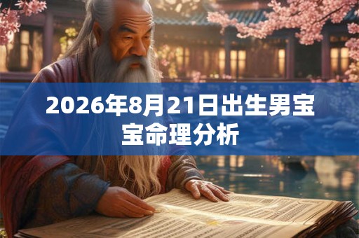 2026年8月21日出生男宝宝命理分析