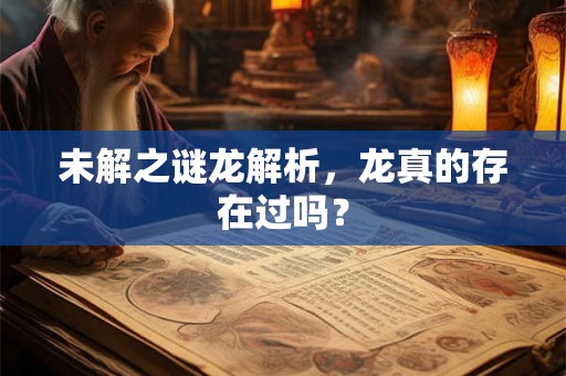 未解之谜龙解析，龙真的存在过吗？