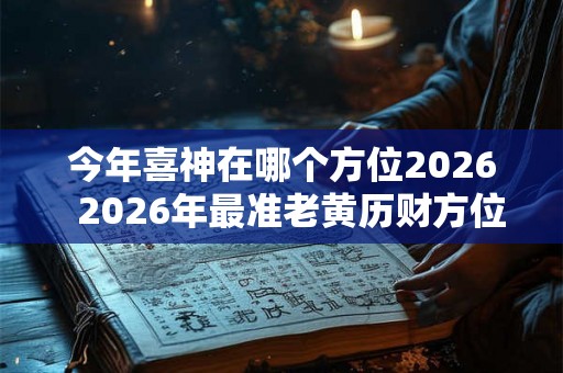 今年喜神在哪个方位2026  2026年最准老黄历财方位
