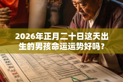 2026年正月二十日这天出生的男孩命运运势好吗？