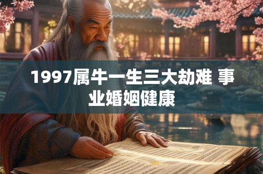 1997属牛一生三大劫难 事业婚姻健康