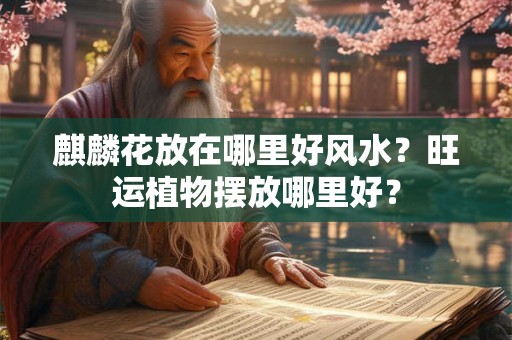 麒麟花放在哪里好风水？旺运植物摆放哪里好？
