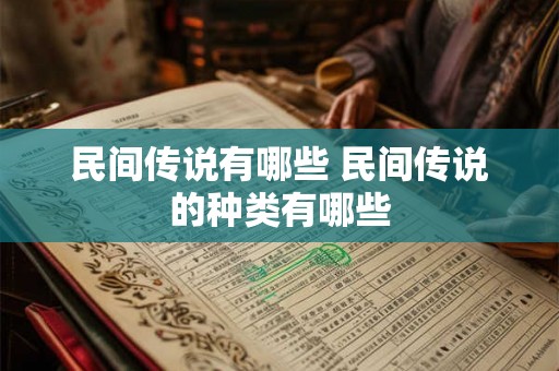民间传说有哪些 民间传说的种类有哪些 民间传说有哪些 民间传说的种类有哪些