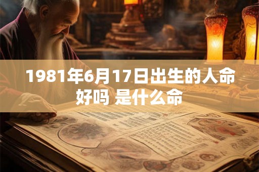 1981年6月17日出生的人命好吗 是什么命