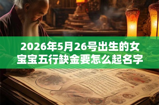 2026年5月26号出生的女宝宝五行缺金要怎么起名字