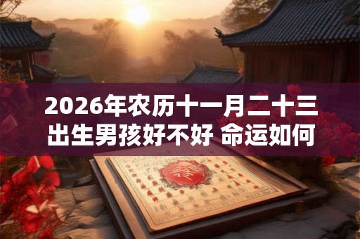 2026年农历十一月二十三出生男孩好不好 命运如何