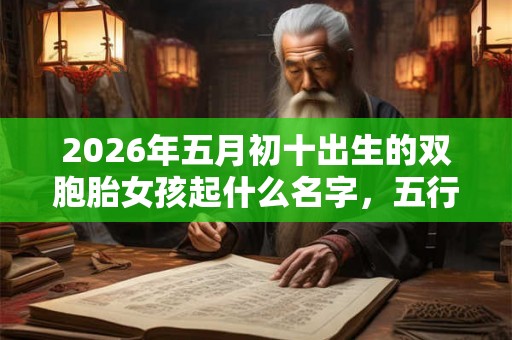 2026年五月初十出生的双胞胎女孩起什么名字，五行属什么
