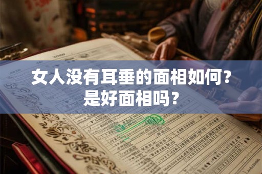 女人没有耳垂的面相如何？是好面相吗？