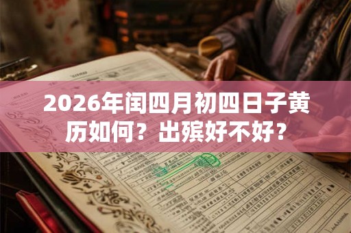 2026年闰四月初四日子黄历如何？出殡好不好？