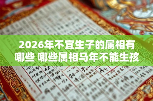 2026年不宜生子的属相有哪些 哪些属相马年不能生孩子