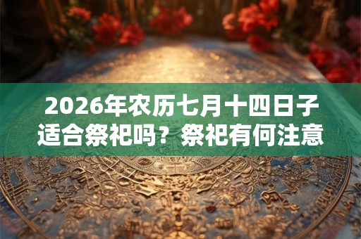 2026年农历七月十四日子适合祭祀吗？祭祀有何注意事项？
