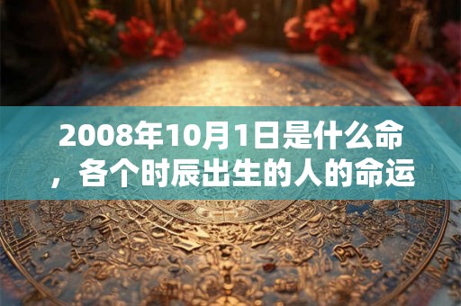 2008年10月1日是什么命，各个时辰出生的人的命运