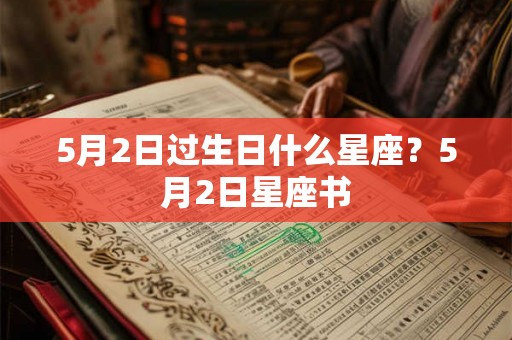 5月2日过生日什么星座？5月2日星座书