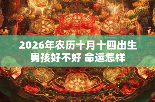 2026年农历十月十四出生男孩好不好 命运怎样