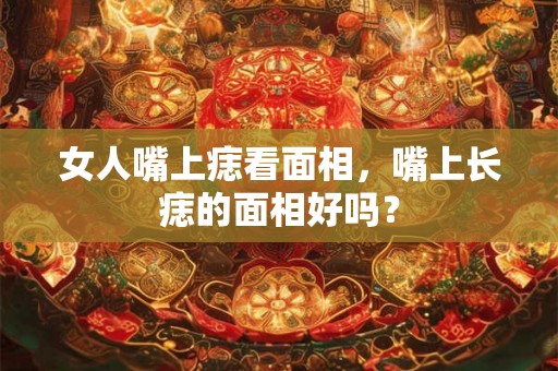 女人嘴上痣看面相，嘴上长痣的面相好吗？