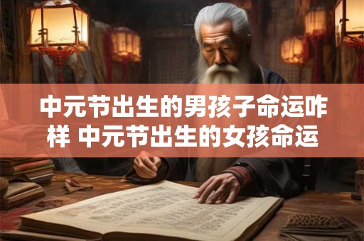 中元节出生的男孩子命运咋样 中元节出生的女孩命运如何 中元节出生的男孩子命运咋样 中元节出生的女孩命运如何